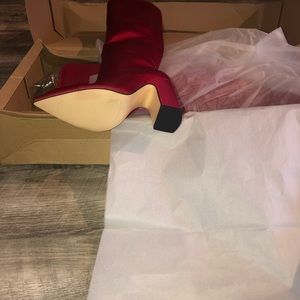 Zara Shoes - Satin thigh high boots Zara Shoes - Satin thigh high boots